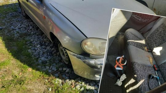 Zniszczony samochód jednego z Czytelników