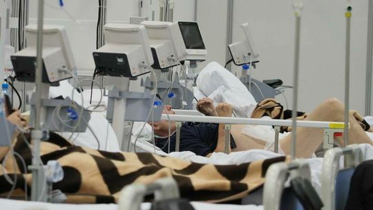 Szpital tymczasowy zorganizowanym w halach Targów Lublin dla chorych na Covid 19 Szpital tymczasowy zorganizowanym w halach Targów Lublin dla chorych na Covid 19