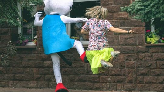 Kicia Kocia odwiedziła pacjentów dziecięcego szpitala