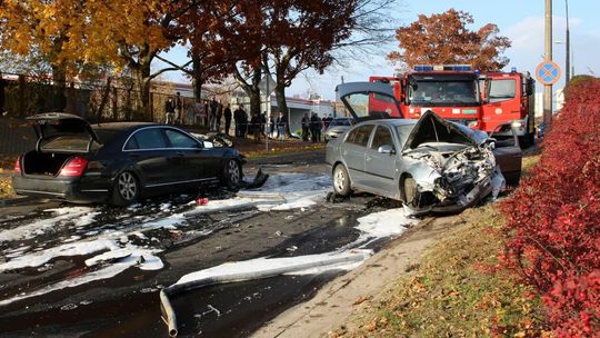 Wypadek na ul. Gościńczyk w Puławach