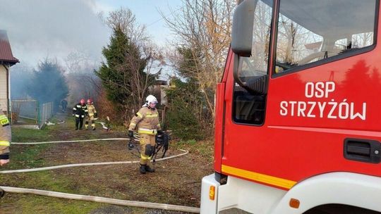 Pożar domu w Horodle