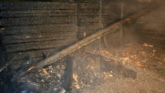 Pożar domu w Latyczynie Pożar domu w Latyczynie