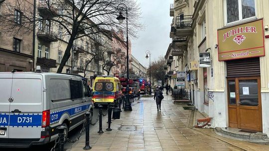 Pożar przy ul. Narutowicza w Lublinie