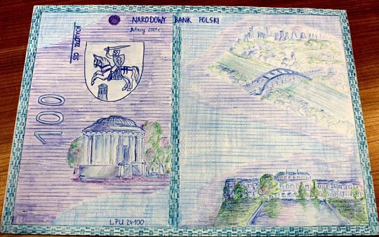 wyróżnienie, uczeń SP nr 1, awers