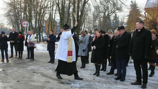 Otwarcie skrzyżowania w Bożej Woli i drogi powiatowej w Spławach