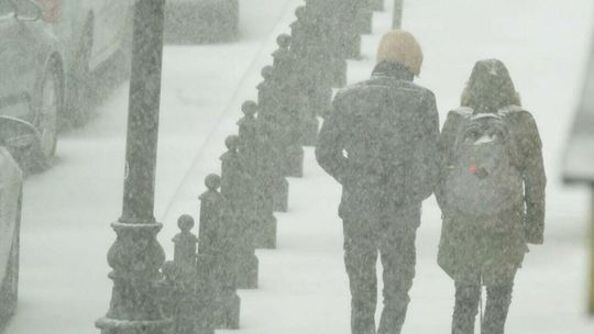 Zamieć śnieżna nad Lublinem