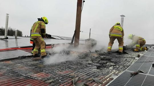 Akcja straży pożarnej z Kraśnika Akcja straży pożarnej z Kraśnika