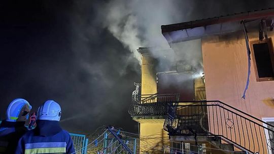 Pożar domu w Klementowicach