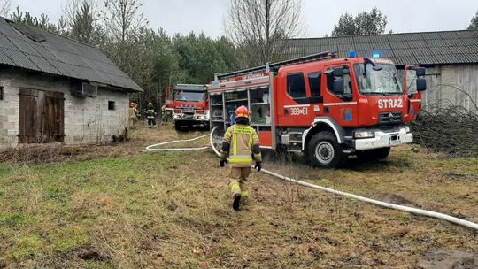 Pożar domu w Suchowoli