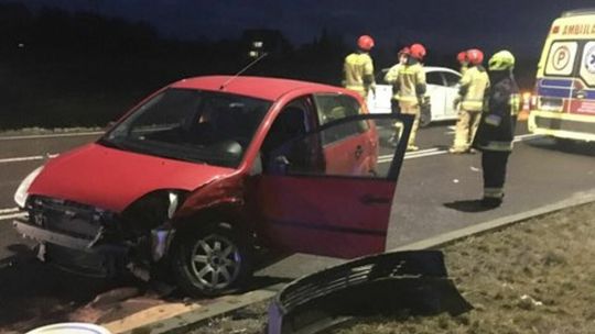 Siemień. Wypadek na skrzyżowaniu