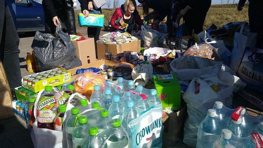 Punkt pomocy uchodźcom przy Krytej Pływalni w Zamościu