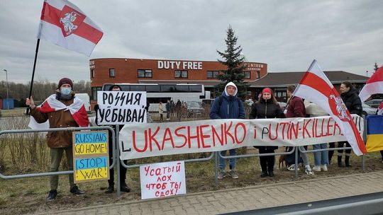 Protest Białorusinów w Terespolu