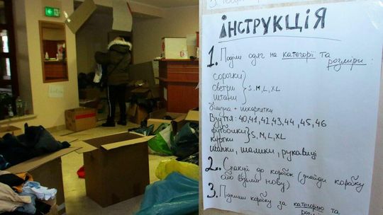 Zbiórka pomocy humanitarnej w lubelskim Caritas