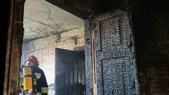 Pożar domu w Starym Zamościu