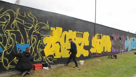 Graffiti dla Ukrainy  w Białej Podlaskiej 