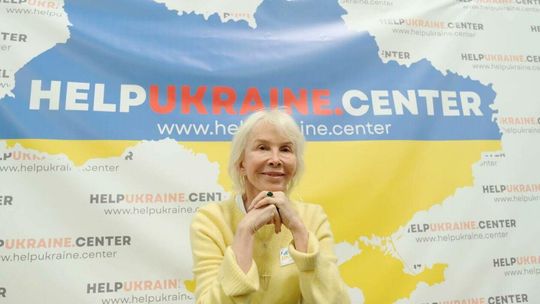 Trudie Styler w lubelskim Help Ukraine Center