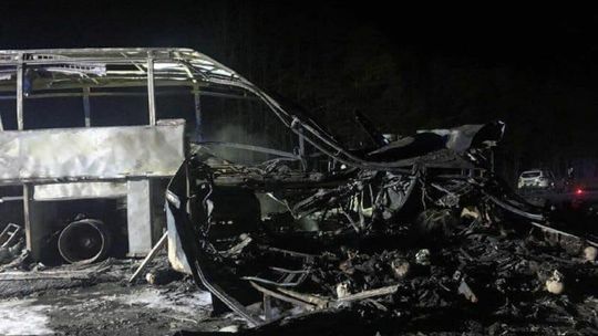 Wypadek w miejscowości Sitne (obwód rówieński w Ukrainie)