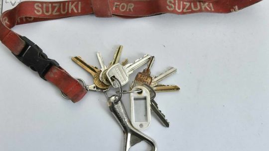 Rzeczy znalezione przy NN mężczyźnie