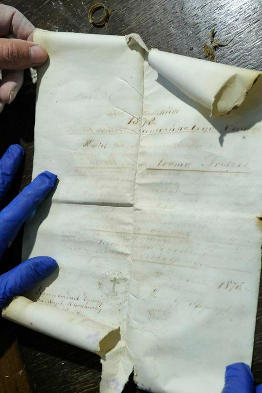 Dopiero po konserwacji da się przeczytać całość tekstu