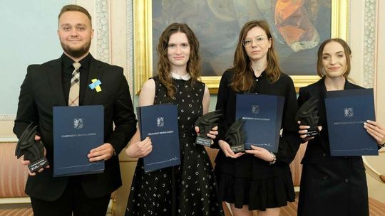 Wręczenie statuetek Wybitny Student Związku Uczelni Lubelskich 2022 Wręczenie statuetek Wybitny Student Związku Uczelni Lubelskich 2022