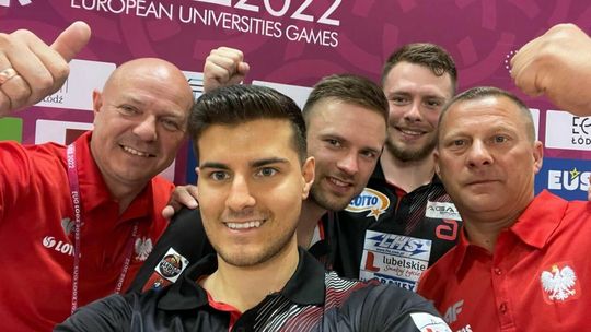 Złota drużyna tenisistów Akademii Zamojskiej