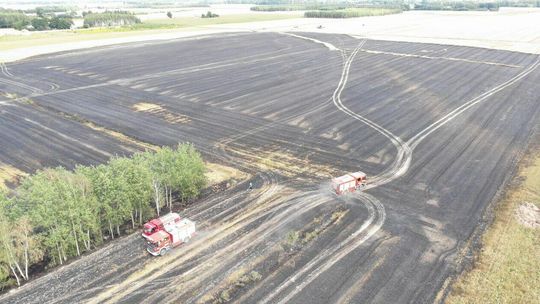 Pożar w miejscowości Krasne