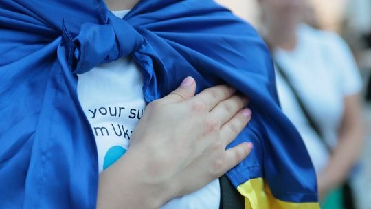 Łańcuch solidarności na placu Litewskim Łańcuch solidarności na placu Litewskim