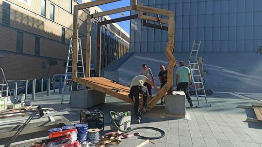 Ławka w kształcie Polski Ławka w kształcie Polski