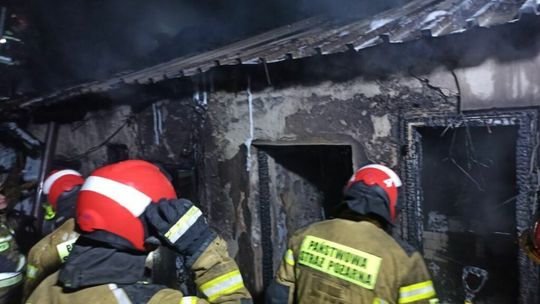 Pożar przy ul. Rudnickiej w Lublinie