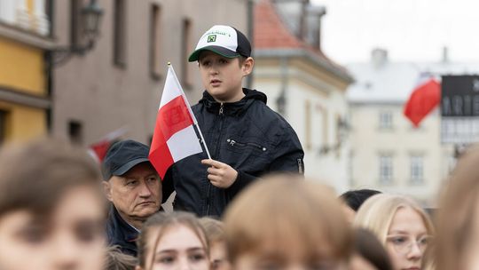 Święto Niepodległości 2022 - uroczystości na Rynku Wielkim w Zamościu
