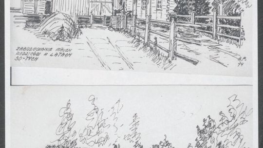 Grafiki autorstwa Arseniusza Flaka sporządzone w 1974 r.