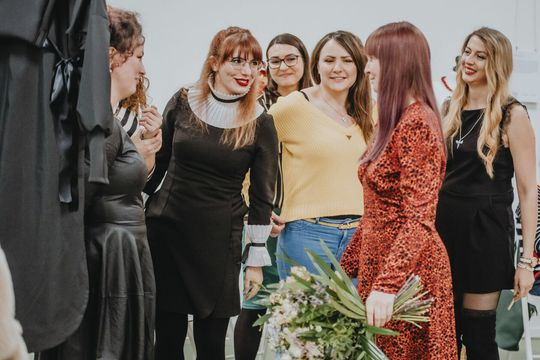 Od prawej: Ivanna Kitliaruk, Marta Sienkiewicz, Anita Krylova, Aleksandra Rutkowska, Diana Slobodianiuk i Agata Wytrzyszczewska