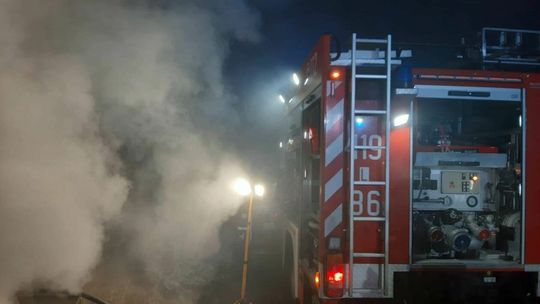  Pożar kotłowni w Strzyżowie