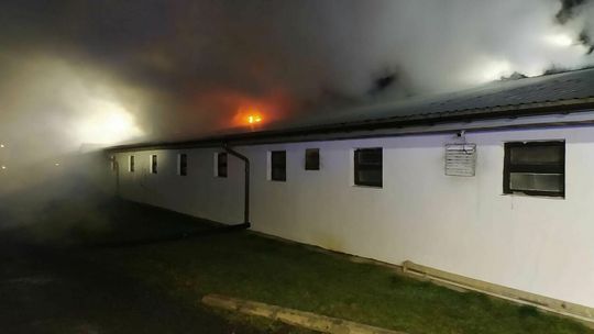 Pożar hali w Zemborzycach Tereszyńskich Pożar hali w Zemborzycach Tereszyńskich