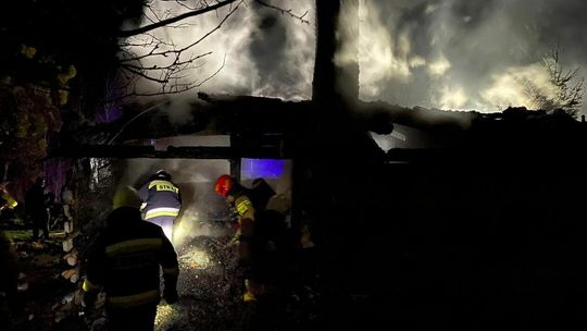 Pożar domu w Majdanie Sitanieckim