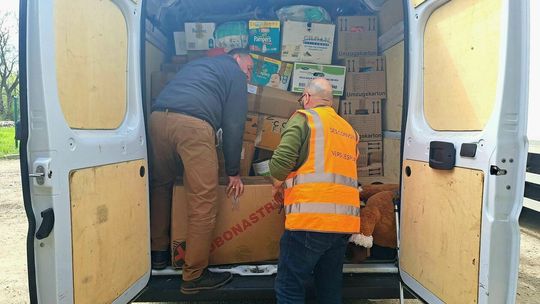 Transport z pomocą dla Ukrainy w Zamościu