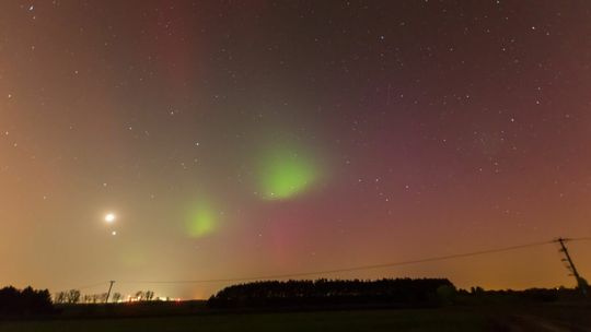 zorza w okolicach Puław