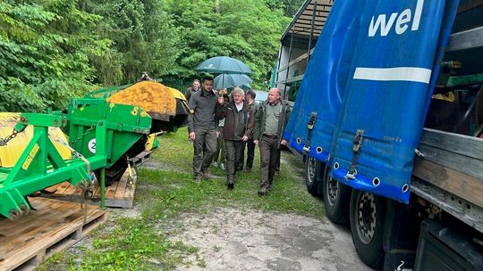 Przekazanie darów dla ukraińskich leśników