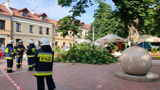 Wypadek na Starym Mieście w Zamościu