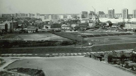  widok na Kalinowszczyznę od strony Tatar. Na pierwszym planie widoczny stadion Motoru przy ul. Kresowej