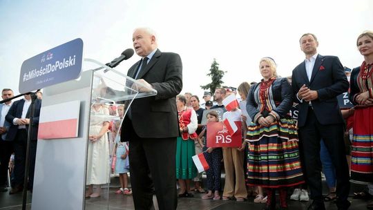 Jarosław Kaczyński, prezes Prawa i Sprawiedliwości w Chełmie