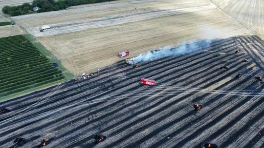 Pożar ścierniska pod Fajsławicami Pożar ścierniska pod Fajsławicami