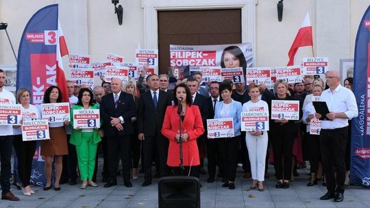 Wiec poparcia Magdaleny Filipek-Sobczak