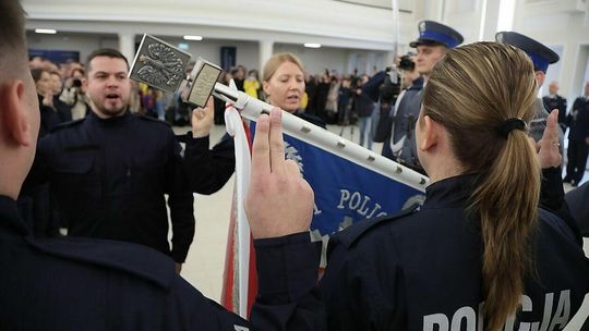 Ślubowanie policjantów