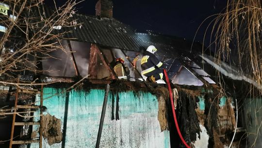 Pożar domu koło Zamościa Pożar domu koło Zamościa