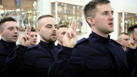 Ślubowanie policjantów
