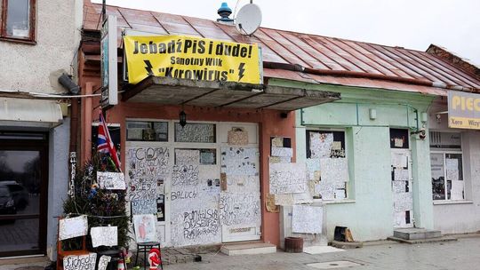 Baner na starym rynku w Kraśniku