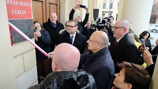 Odsłonięcie Tablicy Pamięci Żydów z Lublina, Ofiar niemieckiej zbrodniczej akcji Reinhardt