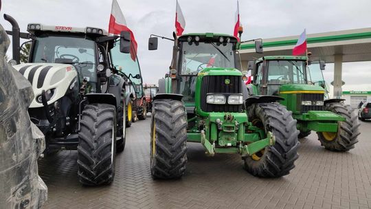 Protest rolników w podlubelskim Maryninie