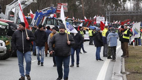 Rolnicy protestują w Puławach